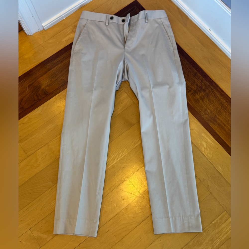 Salvatore Ferragamo Men's Heavy Weight Khaki Pants